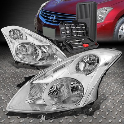 ДЛЯ 10-12 NISSAN ALTIMA СЕДАН ХРОМИРОВАННЫЕ ПРОЗРАЧНЫЕ УГЛОВЫЕ ФАРЫ ГОЛОВНОГО СВЕТА + НАБОР ИНСТРУМЕНТОВ
