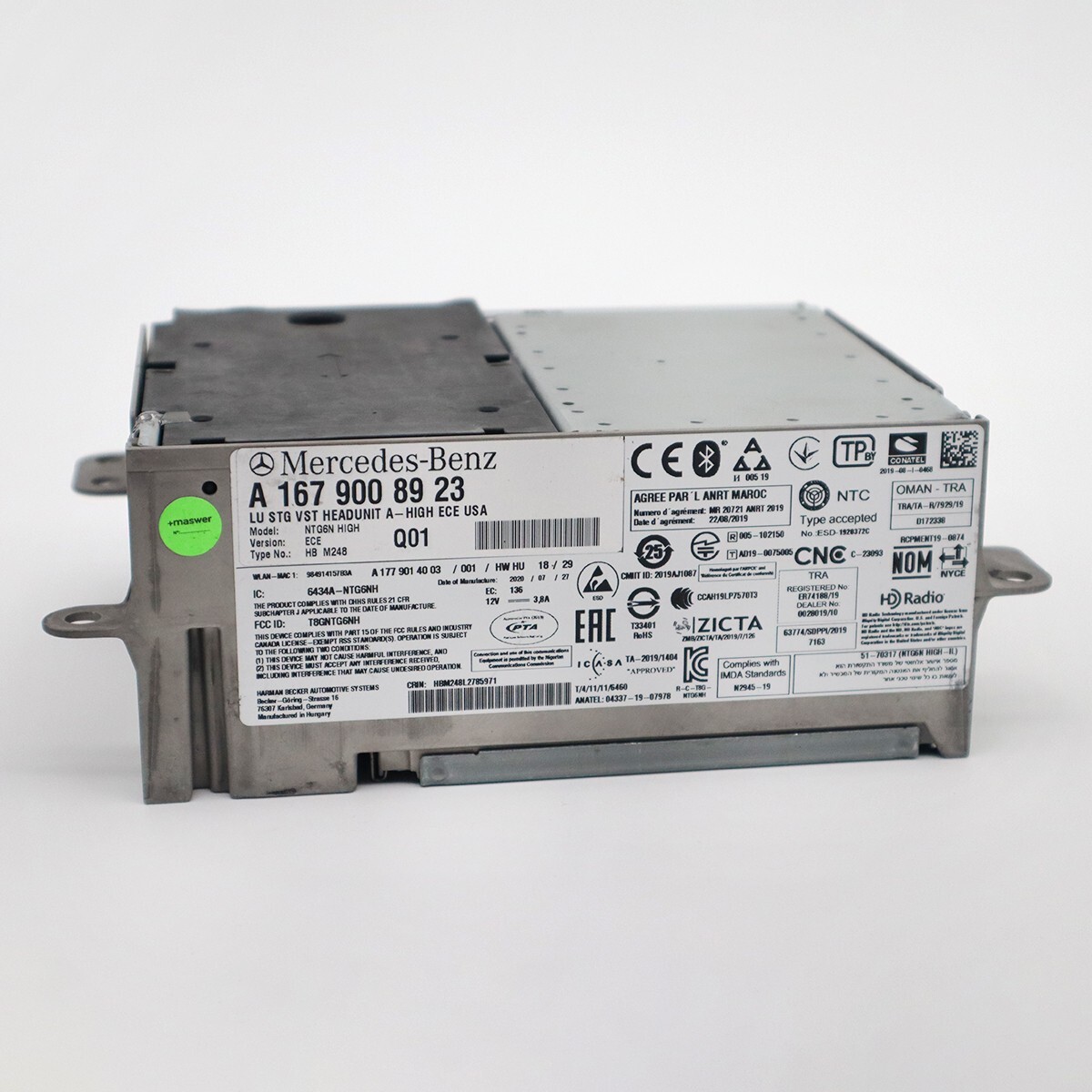 Mercedes Benz A1679008923 LU STG VST HEADUNIT NTG6 HIGH ECE