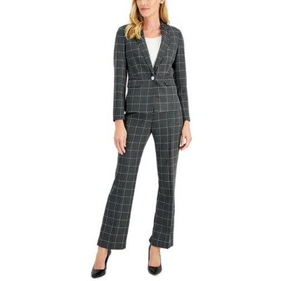 Le Suit Женское черное рабочее платье с оконным стеклом Wovem Брюки Брюки 16 BHFO 2552