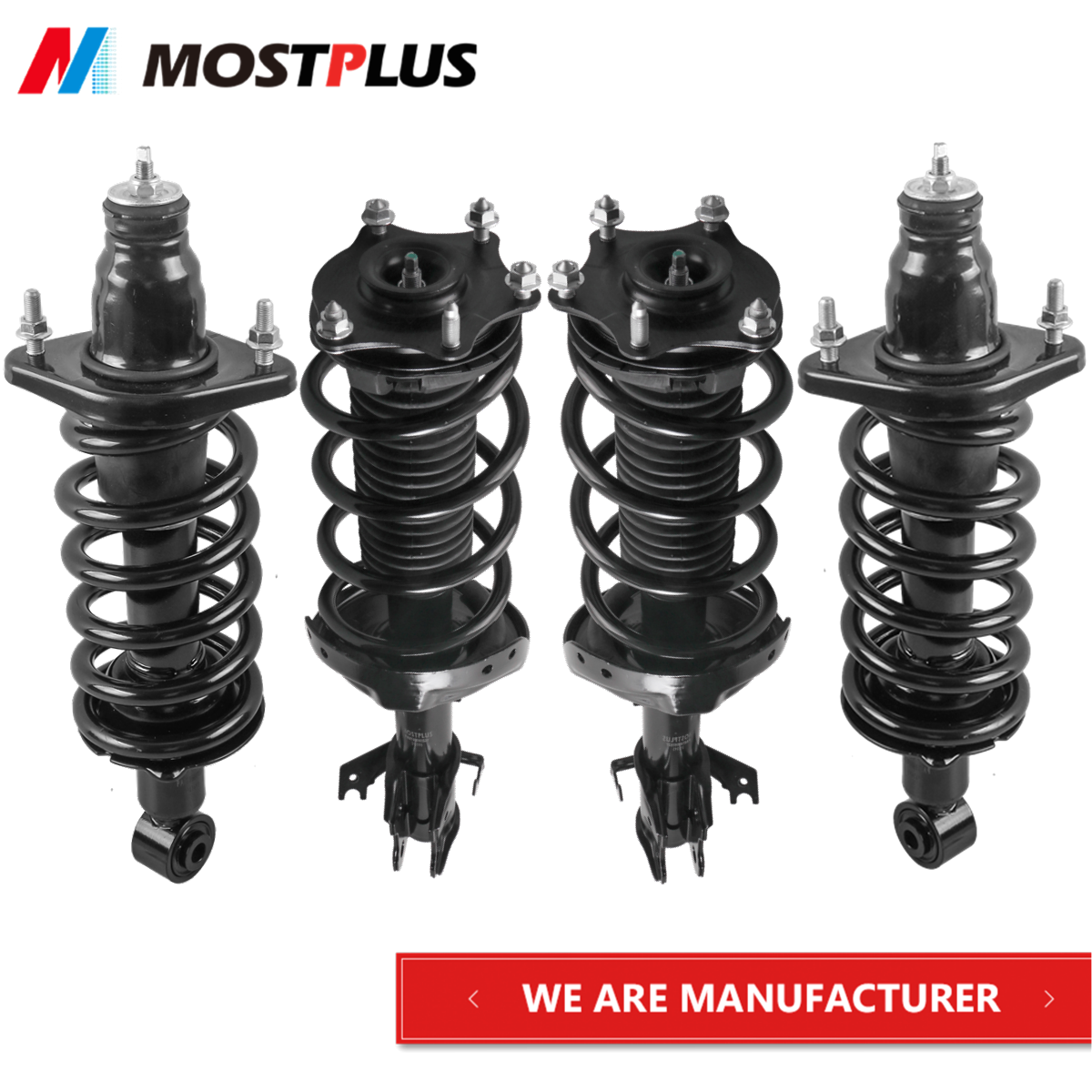 Set(4) Shocks Struts w/ Coil Spring Assembly For 2007-2011 Honda CR-V CRV 2.4L
