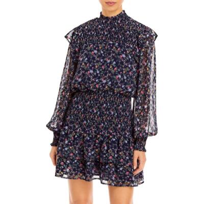 

Женское темно-синее короткое дневное мини-платье Endless Rose с цветочным принтом  BHFO 8405, Navy