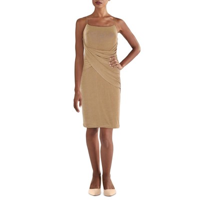 Платье миди для коктейля и вечеринки Significant Other Womens Evelyn Brown Midi 4 BHFO 9653