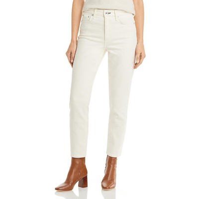 Женские белые джинсы-сигареты Rag & Bone с высокой посадкой на лодыжках 26 BHFO 0781