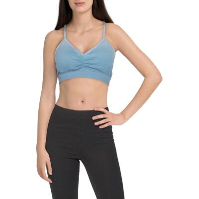 Женский спортивный бюстгальтер с подкладками Max Studio Aruba Blue Ombre Athletic M BHFO 4316