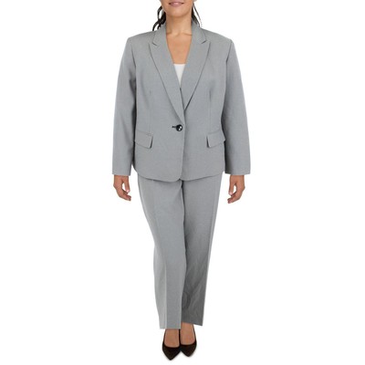 

Женский черно-белый брючный костюм Le Suit из 2 предметов для офиса и офиса плюс 22 Вт BHFO 8528, White/black