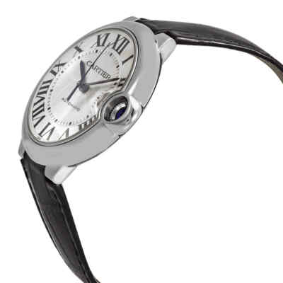 Pre-owned Cartier Ballon Bleu Automatic Silver Dial Men's Watch Wsbb0026