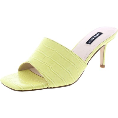 

Женские шлепанцы из искусственной кожи Nine West с тиснением и квадратным носком BHFO 7863, WNDONNA3
