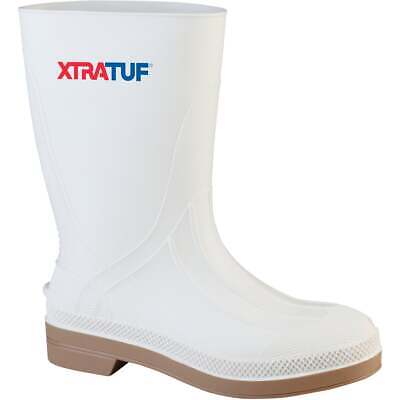 Pre-owned Xtratuf Men's Size 12 White Pvc Shrimp Boot 75136-wht-120 Pack Of 6