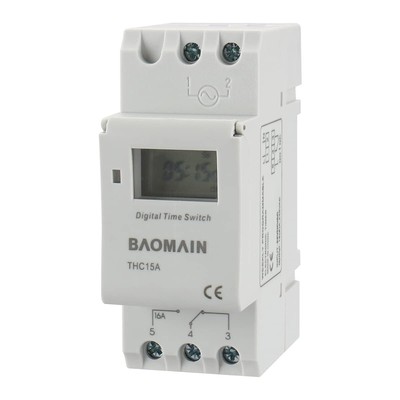 THC15A DC/AC 24V Digital LCD Power Programmable Timer Time Switch Relay 16A Amp