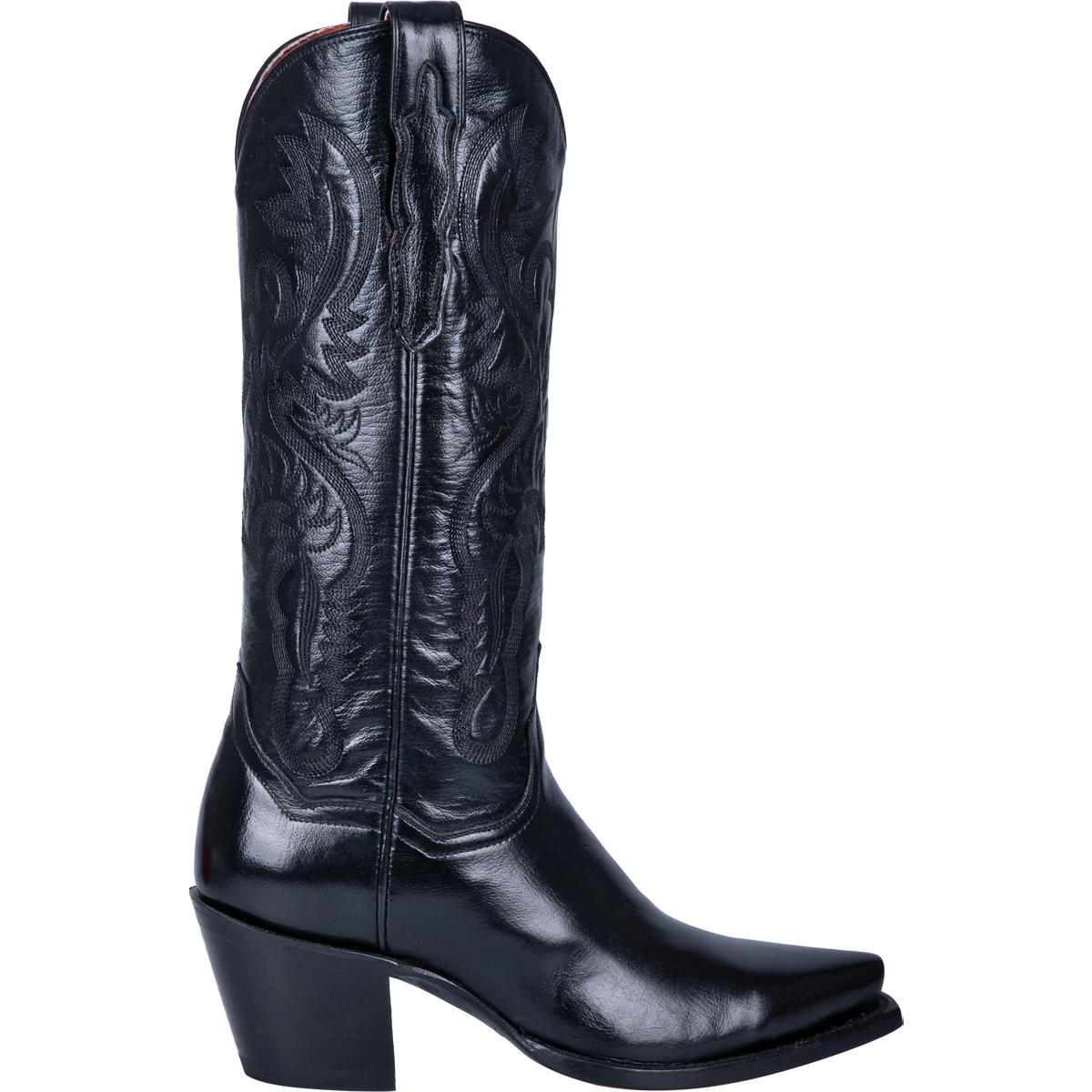 Pre-owned Dan Post Ladies  Maria Black Napalino Leather Western Fashion Boots Dp3200
