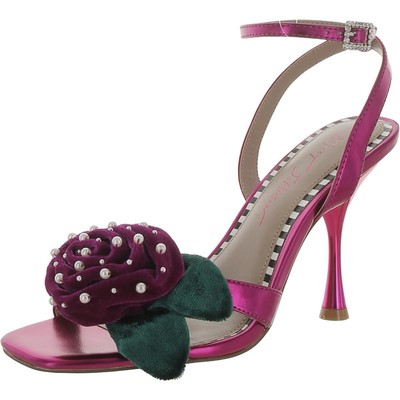 Betsey Johnson Womens CARLOS Pink Dressy Pumps Sandals 7 Medium (B,M) BHFO 7330