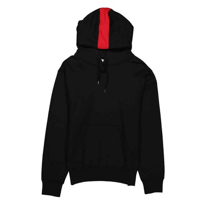 Pre-owned Ferragamo Red Stripe Drawsting Hoodie., Size Medium