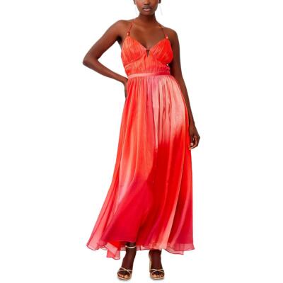 French Connection Womens Darryl Hallie Metallic Long Summer Maxi Dress BHFO 9108