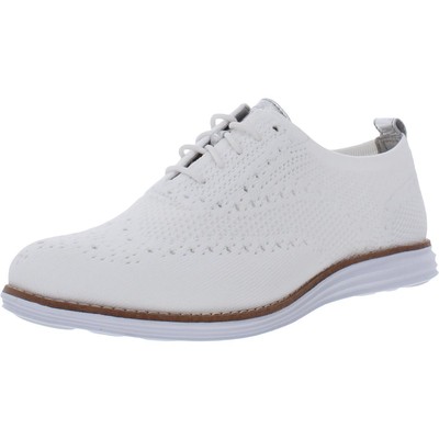 Cole Haan Womens Original Grand Stitchlite White Oxfords 8.5 Medium (B,M) 1153
