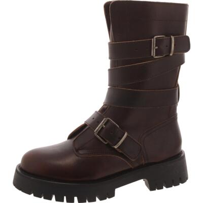 Женские ботинки Steve Madden из Трентона на кожаной подошве с волочащейся подошвой до середины икры, BHFO 4920