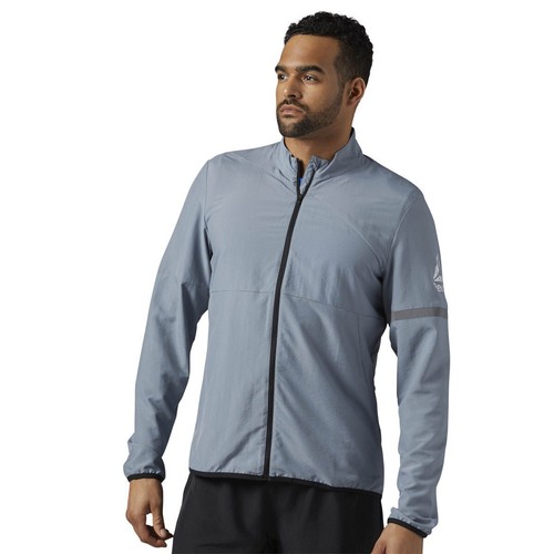 

[BR4433] Новая мужская тканая куртка REEBOK для бега – астероидная пыль, Многоцветный