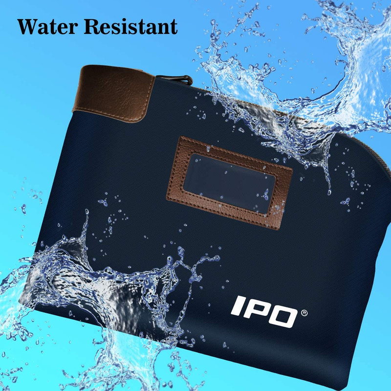 Locking Bank Bag Laminated Nylon Combination Keyed Security System Navy