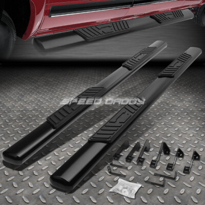 ДЛЯ 99-14 GMC SIERRA CREW CAB 5 ЧЕРНАЯ ОВАЛЬНАЯ БОКОВАЯ ПОДНОЖКА NERF BAR ПОДНОЖКА/ПОРУЧЕНЬ