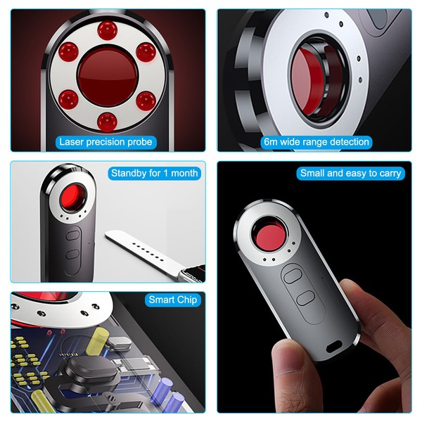 Portabl Hidden Camera Detector, Camera Detector, Anti Spy, GPS Tracker Detector - Image 4