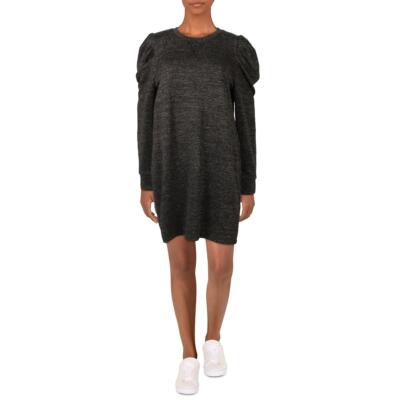 

Tommy Hilfiger Womens Marled Платье-свитер миди с пышными рукавами BHFO 6324, Черный