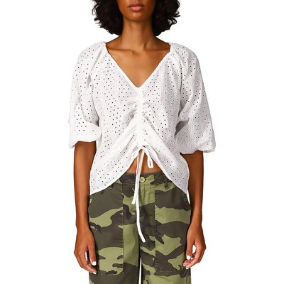 

Женская блуза-рубашка Sanctuary с рюшами и рюшами BHFO 2467