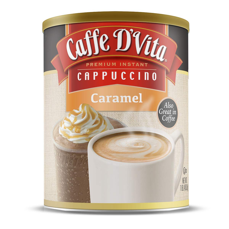 Caffe D&rsquo;Vita Caramel Cappuccino 1 Lb. Can (16 Oz.)