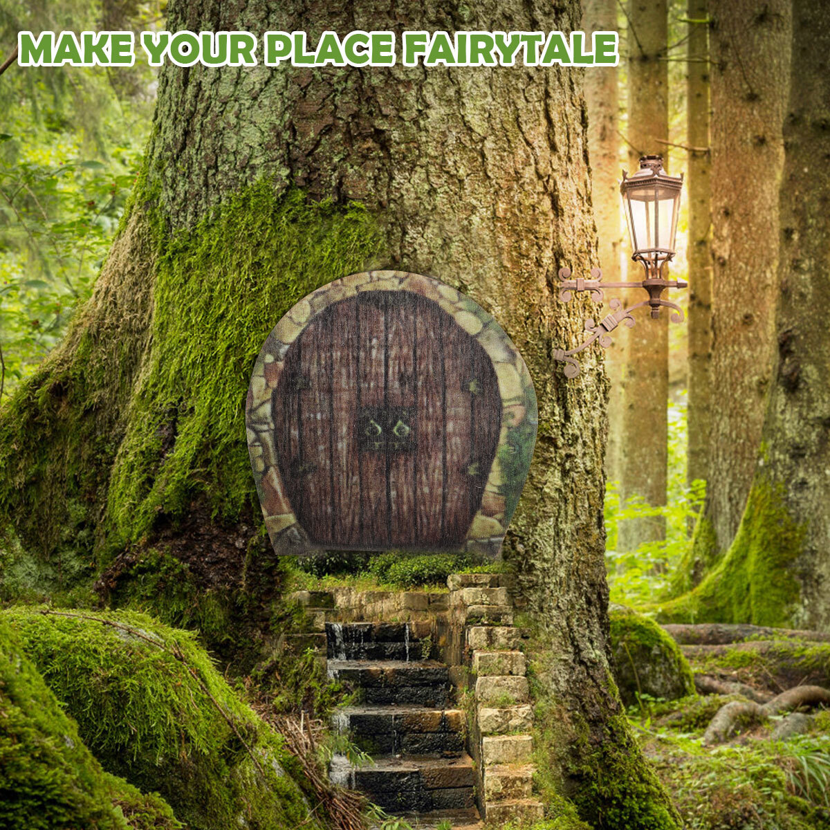 6PCS Mini Fairy Door for Home Garden Tree Fairy Door Outdoor/Indoor Decor