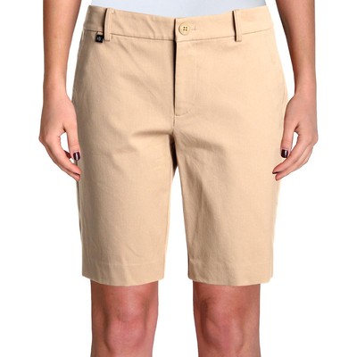 Lauren Ralph Lauren Womens Tan Mid-Rise Bermuda Shorts Petites 2P BHFO 0619