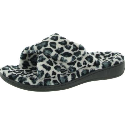 

Женские шлепанцы на танкетке Vionic Relax Ivory, обувь 12, средний (B,M) BHFO 2005 г., Cream leopard