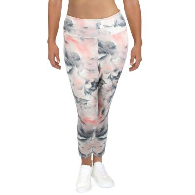 

Женские спортивные леггинсы Fourlaps Arc Crop Fitness Yoga Athletic BHFO 6037, Pink clouds