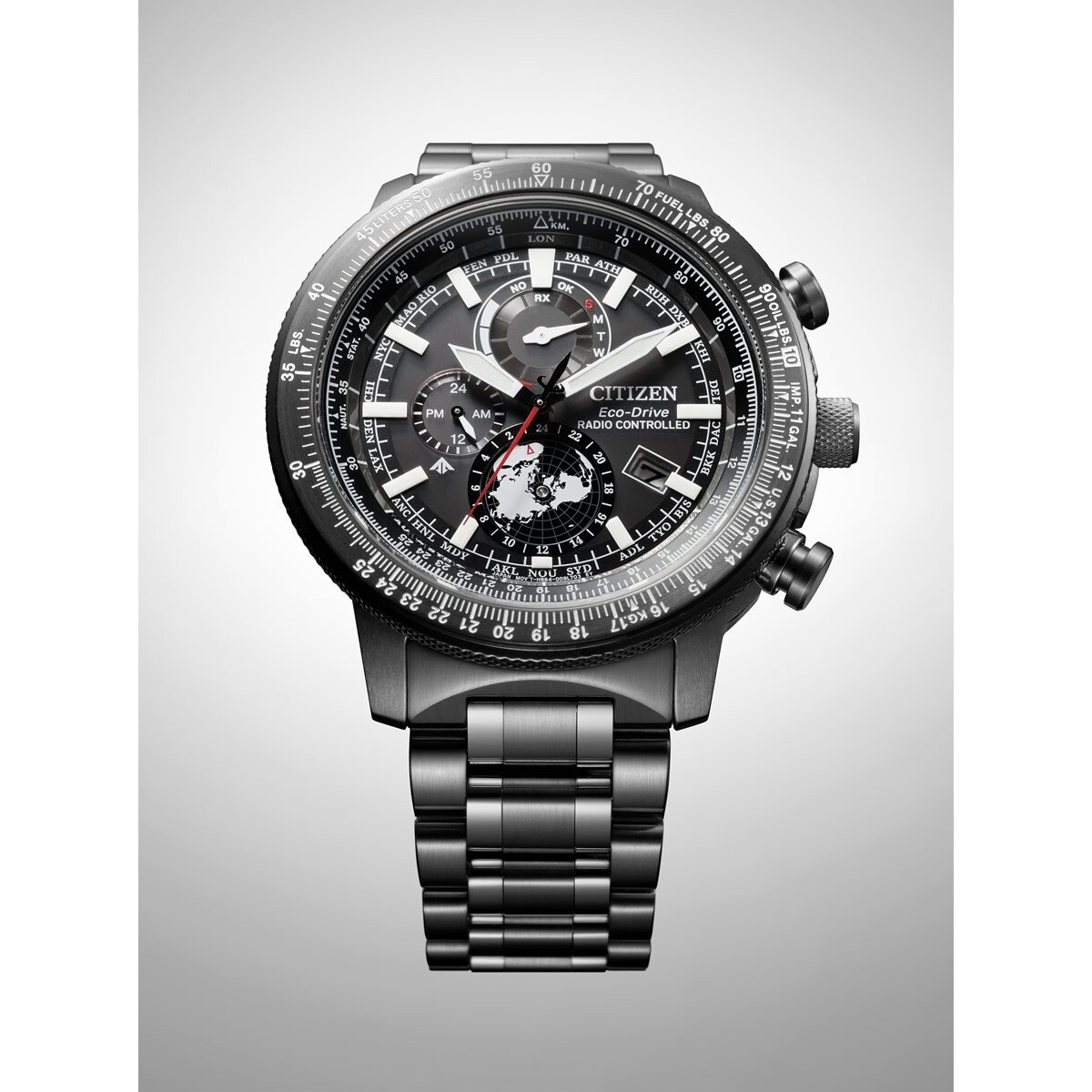 Pre-owned Citizen Pre-order  Promaster Sky Eco Drive Direct Flight Watch Men's By3005-56g