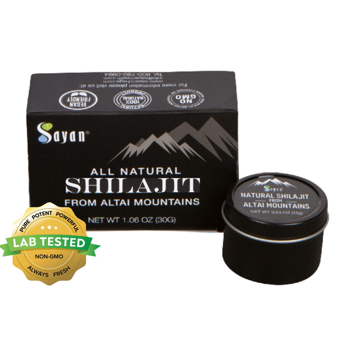 Pure Shilajit Resin Golden Grade Fulvic Acid Altai Mountains Siberia Russia