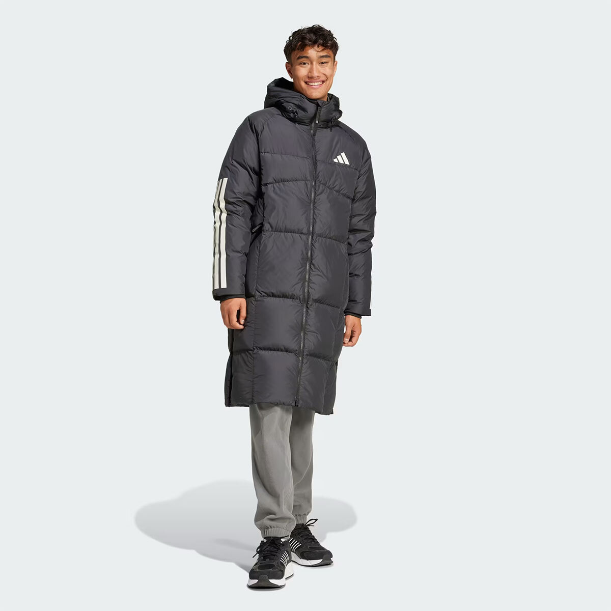 New Adidas Mens COLD RDY 3S LONG DOWN JACKET JG3840 BLACK S