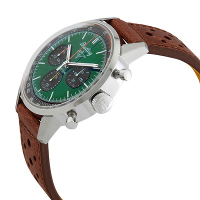 Pre-owned Breitling Top Time Ford Mustang 42 Chronograph Automatic Green Dial Men's Watch