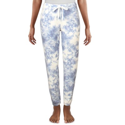 

Aqua Womens Navy Fleece Tie-Dye Nighttime Sleep Pant Loungewear  BHFO 7975