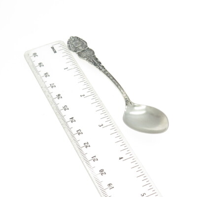SHEPARD MFG 925 Sterling Silver Antique Portland States & Cities Coffee Spoon