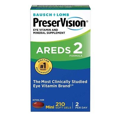 PreserVision AREDS 2 Formula Mineral Supplement Softgel - 210 Count EXP 2025+++