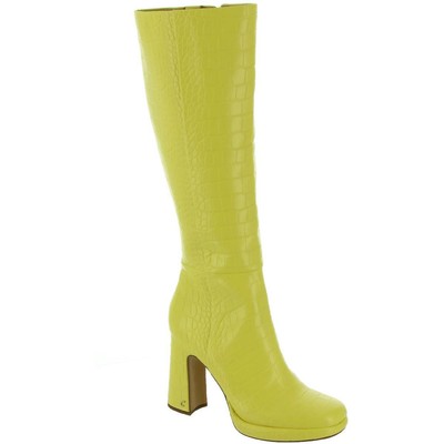 

Circus by Sam Edelman Женские желтые сапоги до колена Freda 8,5 Medium (B,M) 9085, Yellow crocodile print