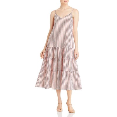 

Boss Womens Stripe Midi Многоуровневое Сарафан BHFO 2395, Multi