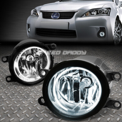 ДЛЯ 11-14 LEXUS IS250 IS350 ПРОЗРАЧНАЯ ЛИНЗА OE ВЕДУЩАЯ ПАРА HALO-КОЛЬЦО ПРОТИВОТУМАННОЙ ФАРЫ