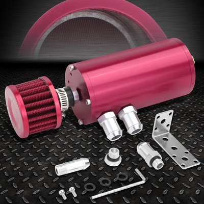 АЛЮМИНИЕВЫЙ РЕЗЕРВУАР ДЛЯ УЛАВЛИВАНИЯ МОТОРНОГО МАСЛА ОБЪЕМОМ 5,5X2,4 МЛ, БАК / БАНКА ОБЪЕМОМ 140 МЛ + ВОЗДУШНЫЙ ФИЛЬТР РОЗОВОГО ЦВЕТА