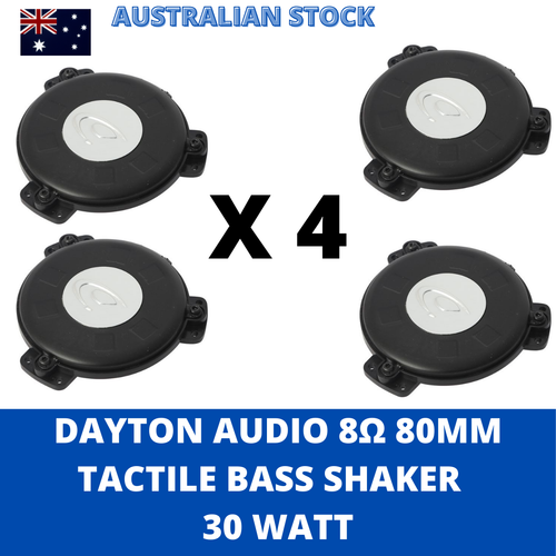 4 X Dayton The Puck Tactile Transducer 80mm Mini Bass Shaker 8Ω 15-30W TT25-8