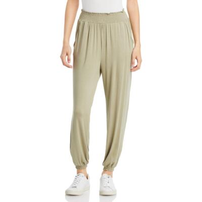 Брюки Aqua Womens Green Smoked Stretch Casual Jogger Pants M BHFO 0780