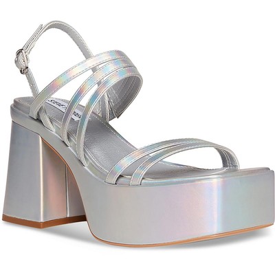 Женские босоножки Steve Madden Bossy серебристого цвета на платформе 7,5 см (B, M) 37 BHFO 6719