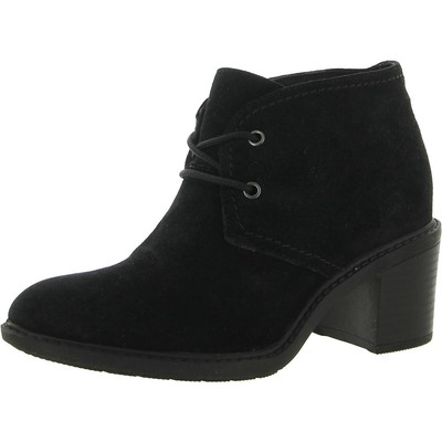 

Женские черные замшевые ботильоны Clarks Scene 6,5, средние (B,M) BHFO 7813, Black suede