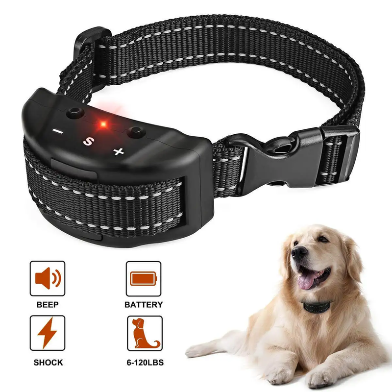 Collare Elettrico per Addestramento Del Cane Collare Antiabbaio per Cani Imperme