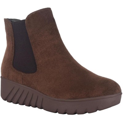 

Женские ботинки челси на танкетке Enessa из искусственной замши Impo BHFO 2521, Cocoa, Enessa