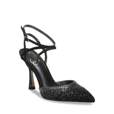 

Женские туфли-лодочки Sam Edelman Hardy Black Suedy Туфли-лодочки 7 Medium (B,M) BHFO 3608, Black luxe