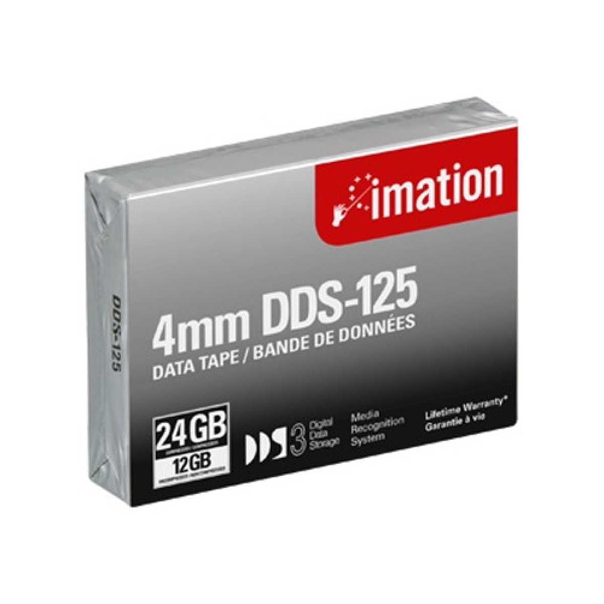 imation 4mm DDS-125 データテープ 24GB IMATION 4MM DDS 125 12/24GB DATA TAPE (Lot of 3), DDS-120 4