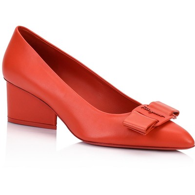 

Salvatore Ferragamo Женские туфли-лодочки VIVA оранжевые 6,5 средний (B,M) BHFO 1176, Arid coral, VIVA